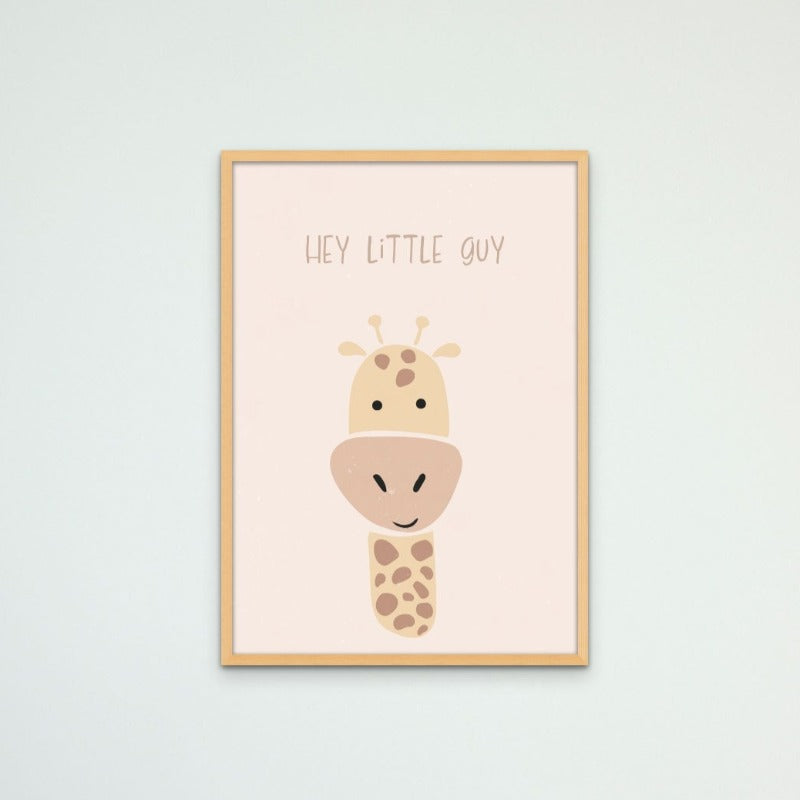 Giraffe nursery print Art Print