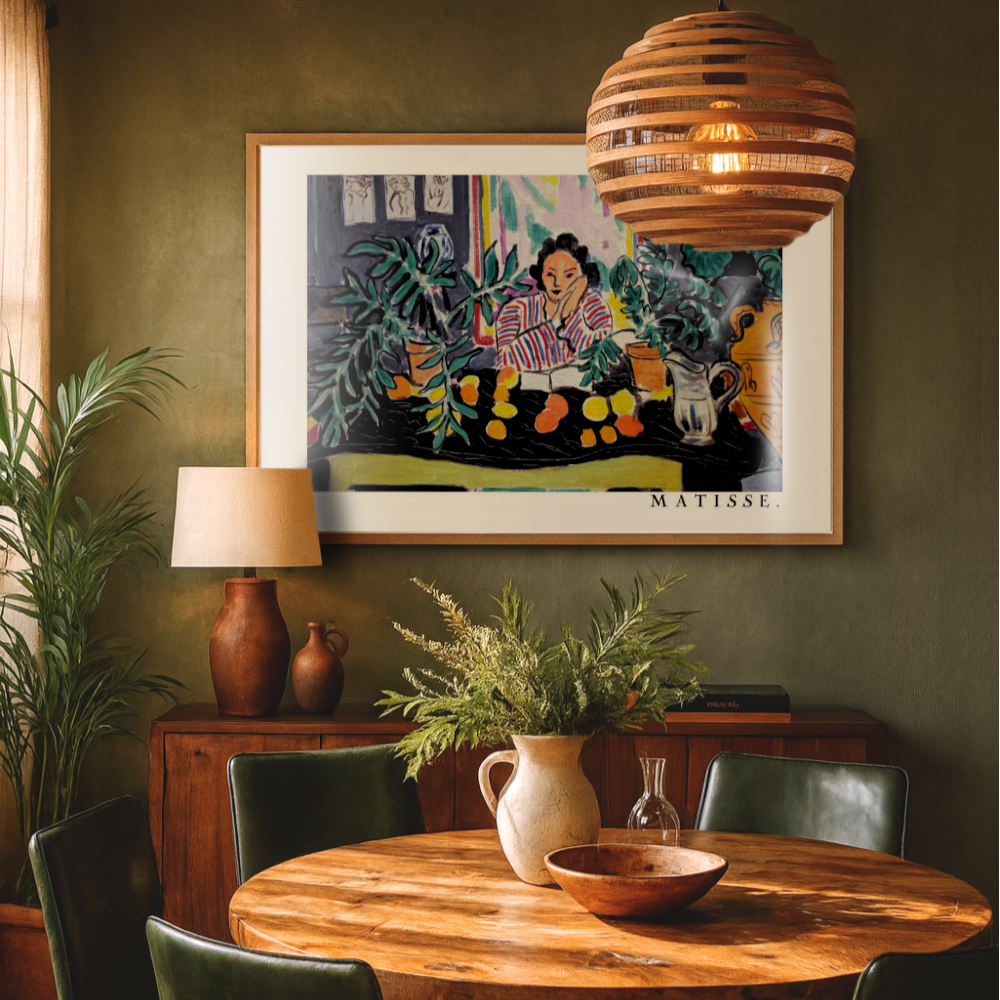 Cuadro "Interno Con Vaso Etrusco 1940"