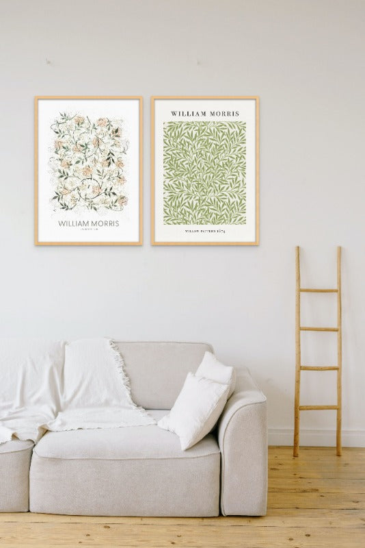 Set "Jasmine" + "Willow Pattern" Art Prints