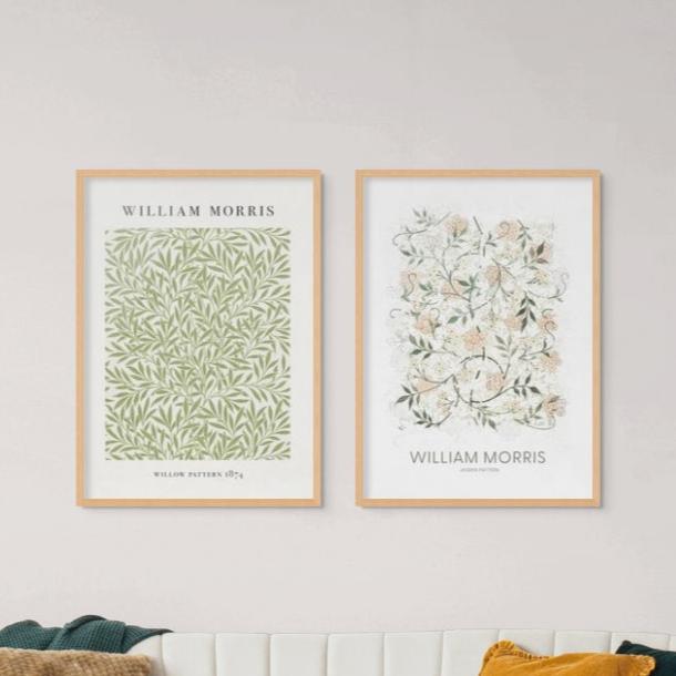 Set "Jasmine" + "Willow Pattern" Art Prints