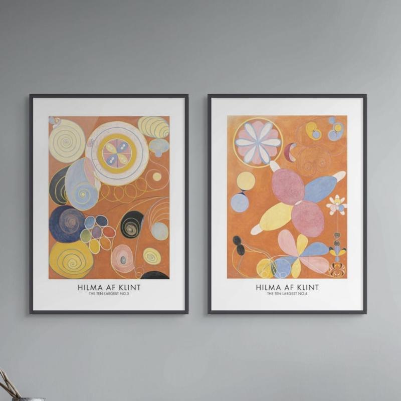 Set "The Ten Largest No.4 Poster" + "The Ten Largest No.3 Poster" Art Prints