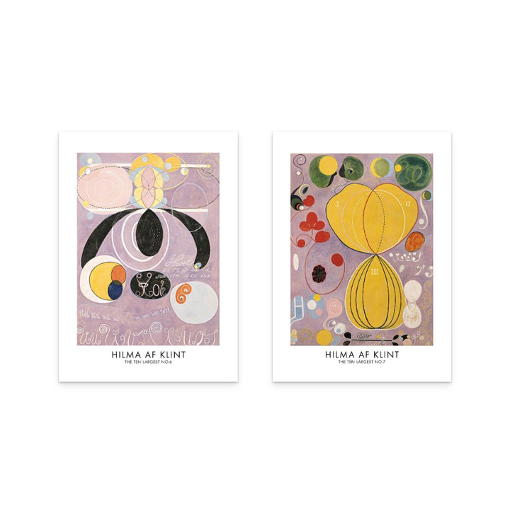 Set "The Ten Largest No.7 & No.6 Posters" Art Prints