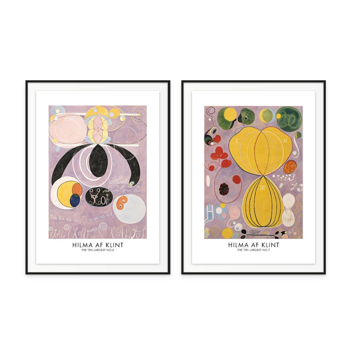 Set "The Ten Largest No.7 & No.6 Posters" Art Prints