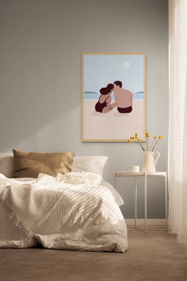 First Kiss Art Print