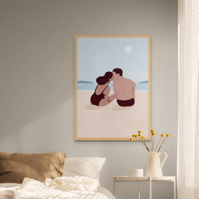 First Kiss Art Print