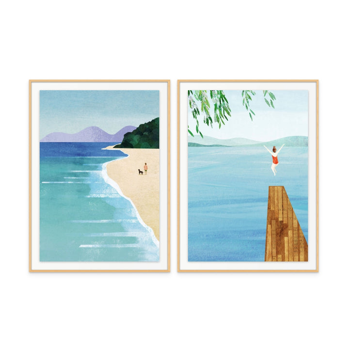 Set "Serene Shores" Art Prints