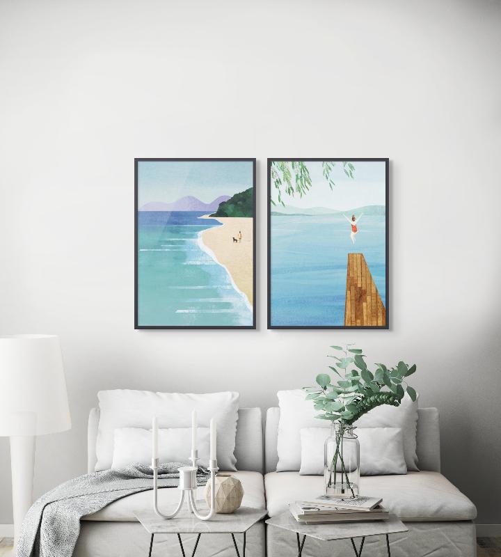 Set "Serene Shores" Art Prints