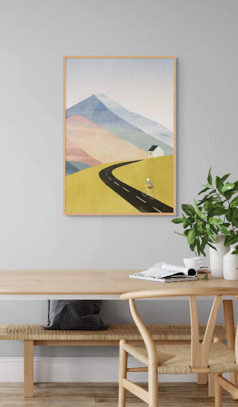 Cycling Home Art Print