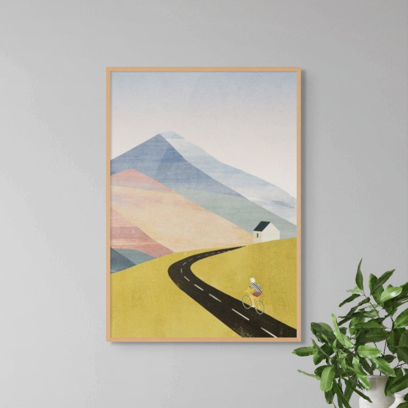 Cycling Home Art Print