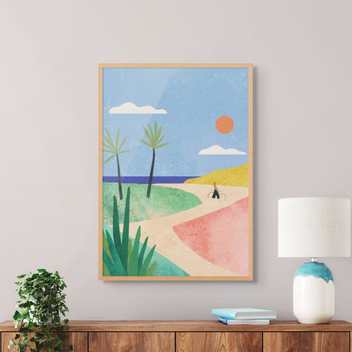 Beach Girl Art Print