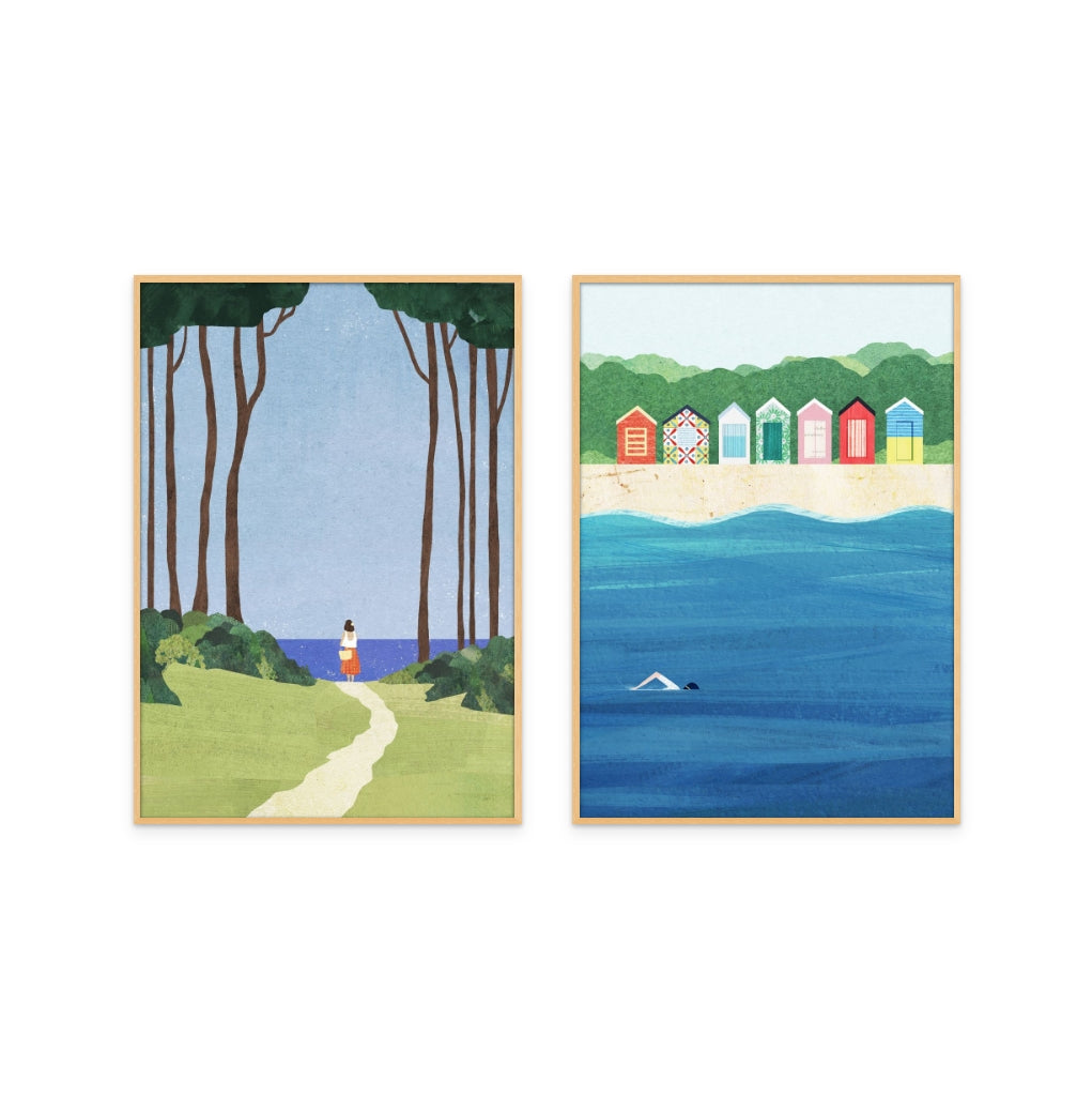 Set "Coastal Moments" Art Prints