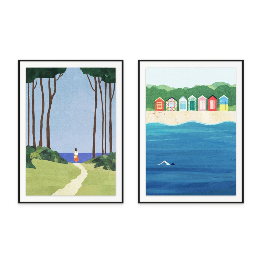 Set "Coastal Moments" Art Prints