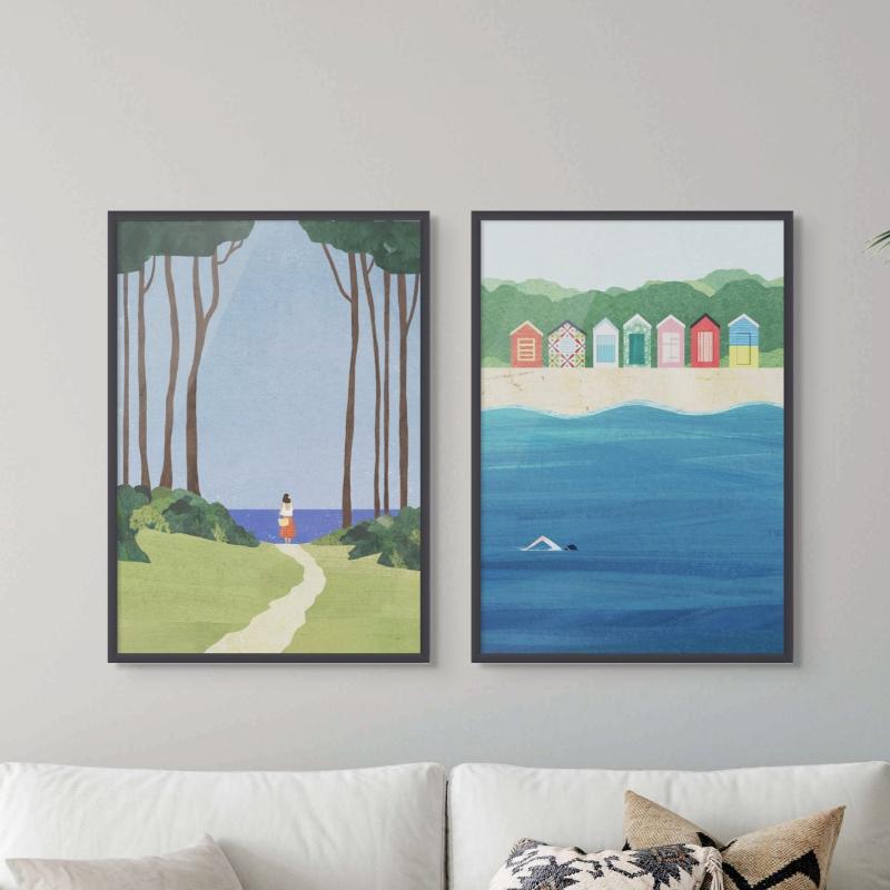 Set "Coastal Moments" Art Prints