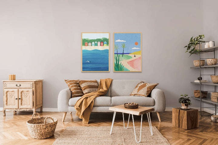 Beach Huts Art Print