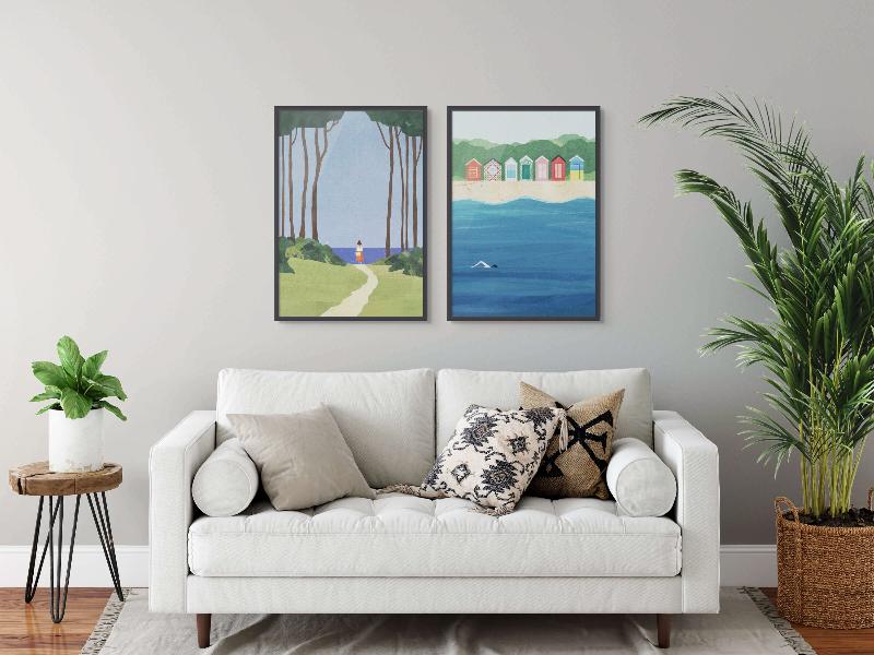 Set "Coastal Moments" Art Prints