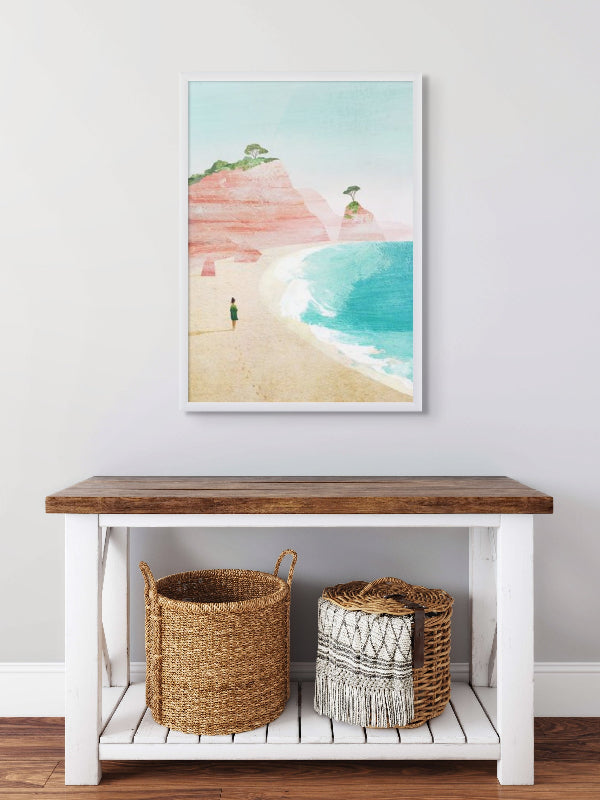 Beach Girl IV Art Print