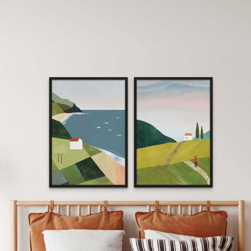 House on the Cliff Art Print