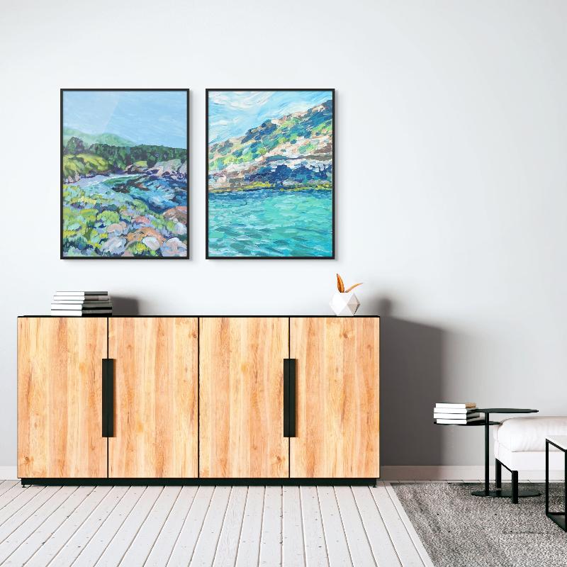 Set "Impressionist Waters" Art Prints