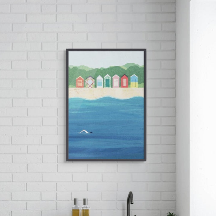 Beach Huts Art Print