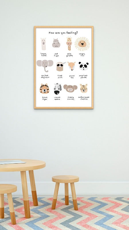 Children's calming meditation emotions print 1 Art Print