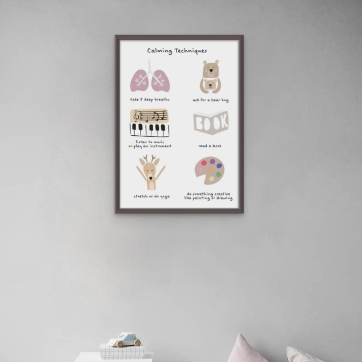 Children's calming meditation emotions print 2 Art Print