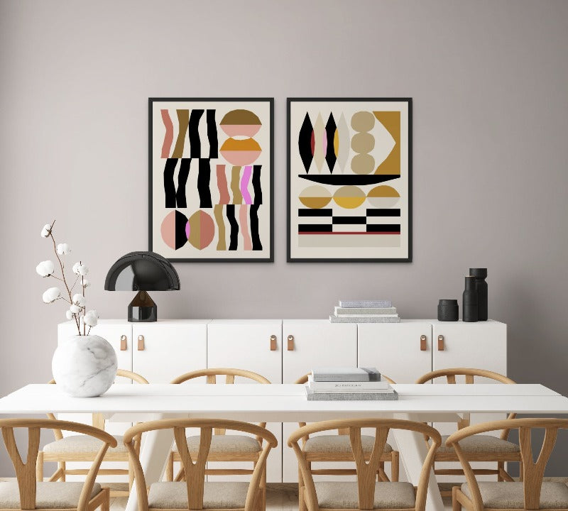 Set "Abstract composition" Art Prints