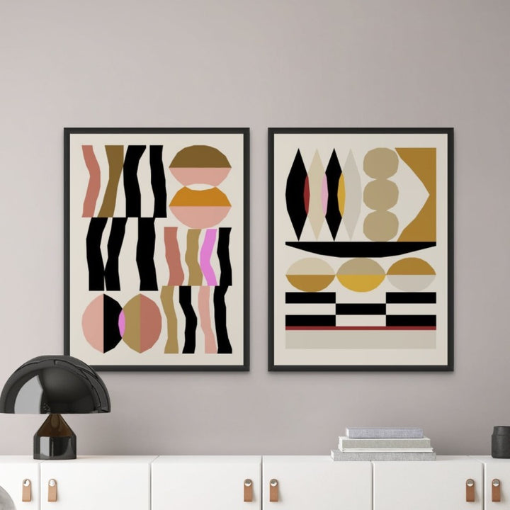 Set "Abstract composition" Art Prints