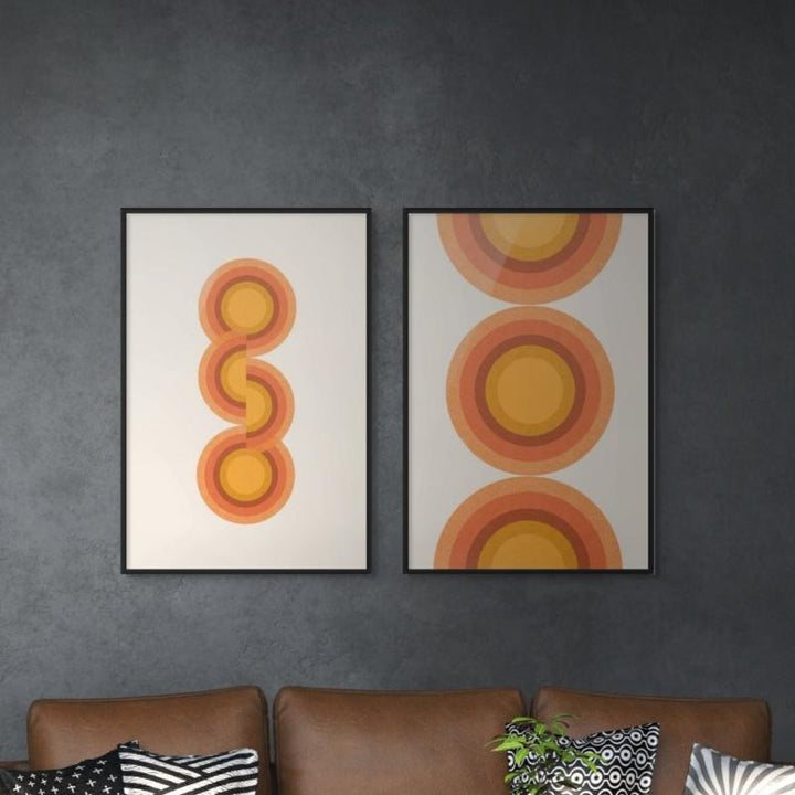 Set "Retro Balance" + "Retro Sun" Art Prints