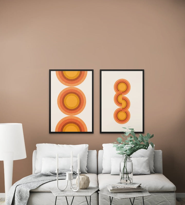 Retro Sun Art Print