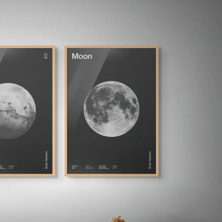 Solar System Moon Art Print