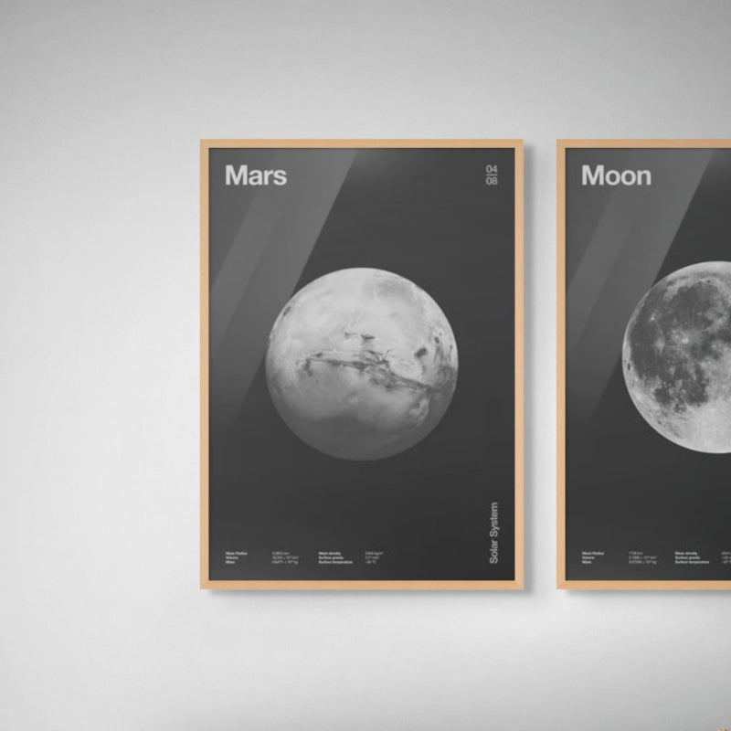 Solar System Mars Art Print