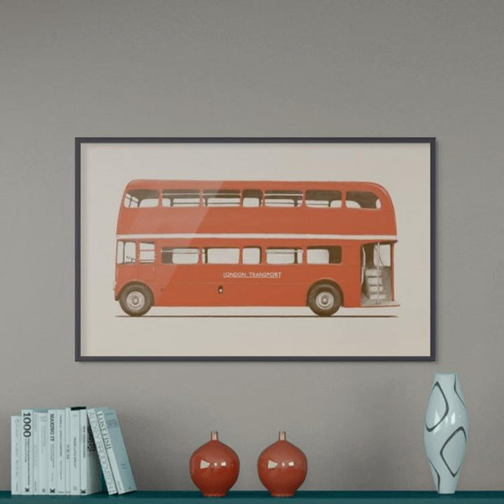 Red English Bus Art Print