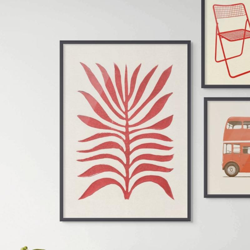 Red Branch / Lino Art Print