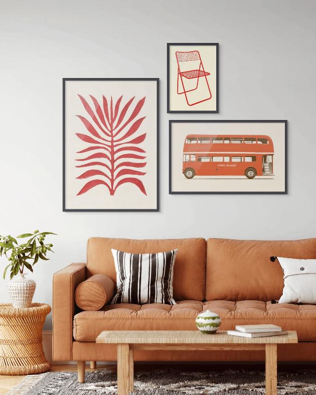 Red English Bus Art Print