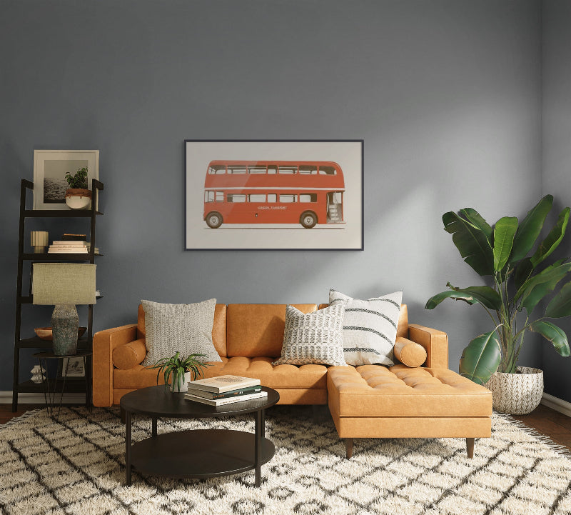 Red English Bus Art Print