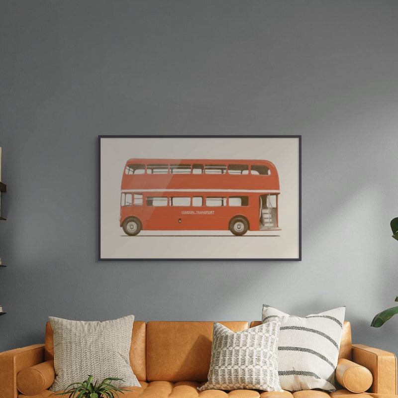 Red English Bus Art Print