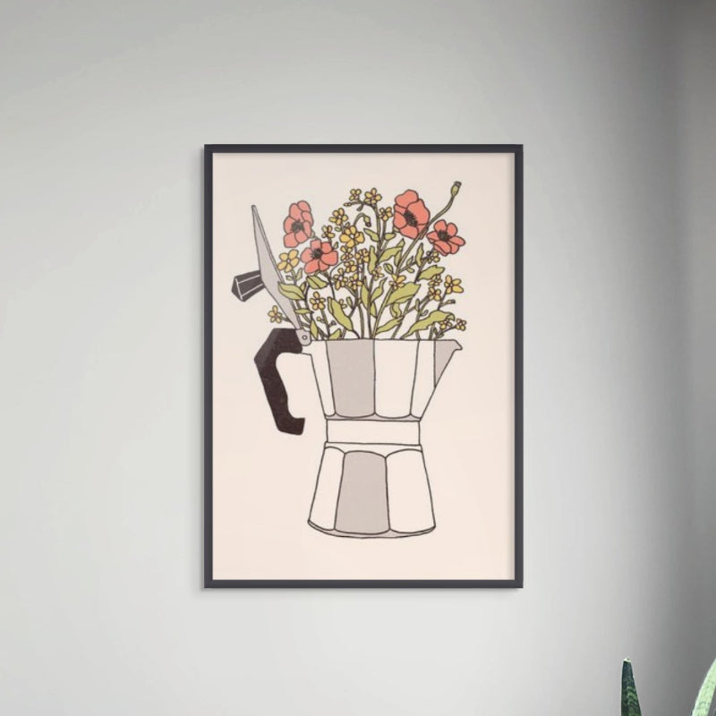 Moka Flowers Art Print