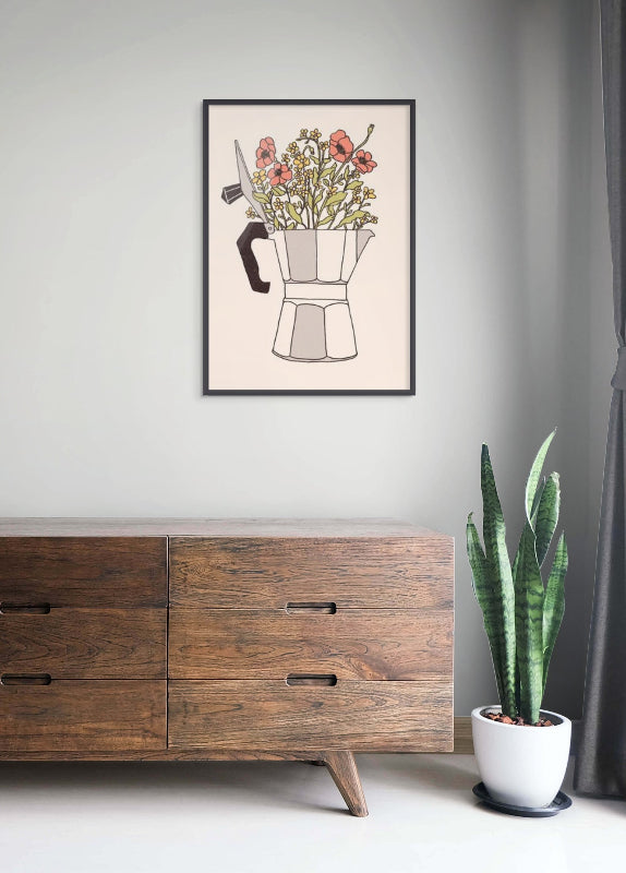 Moka Flowers Art Print