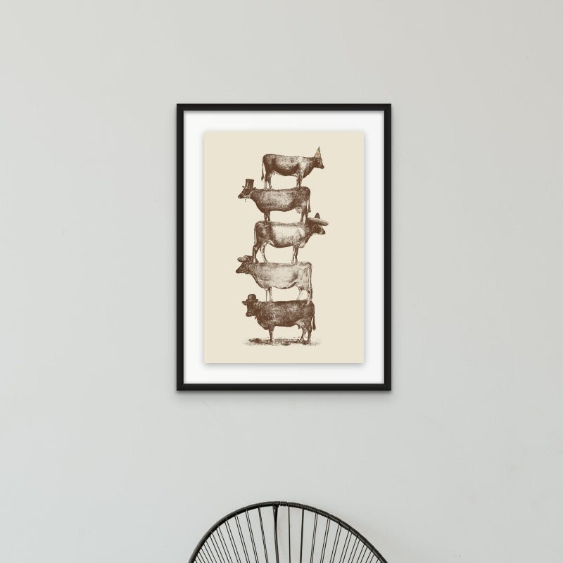 Cow Cow Nuts Art Print