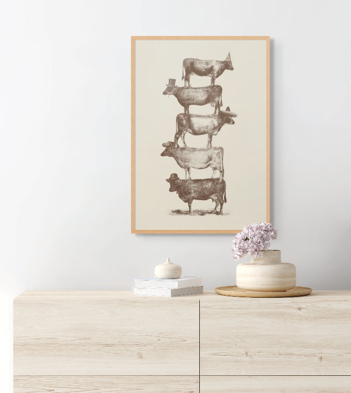 Cow Cow Nuts Art Print