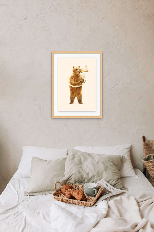 The Bear and His Helicon Art Print