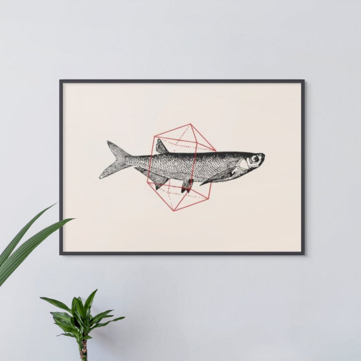 Fish In Geometrics NAo2 Art Print