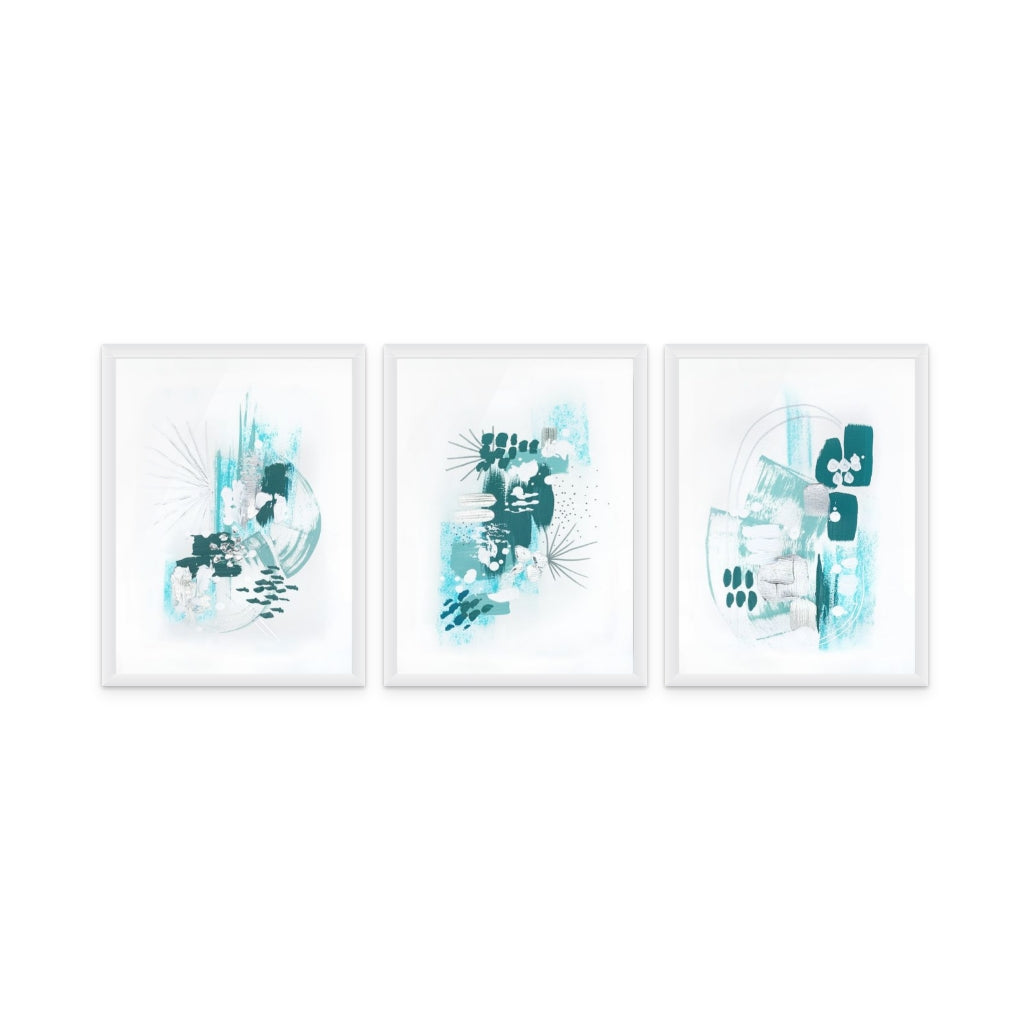 Set "Trident seas 1" + "Trident seas 2" + "Trident seas 3" Art Prints