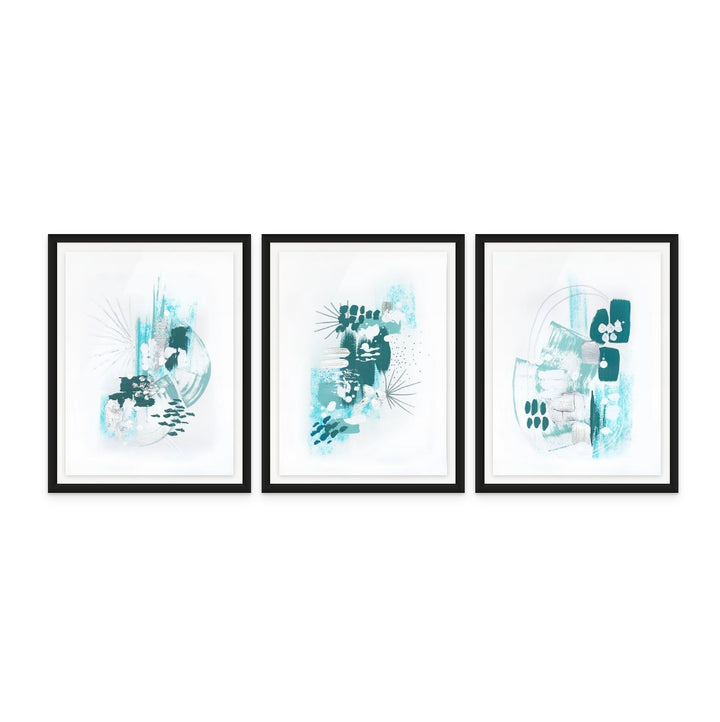 Set "Trident seas 1" + "Trident seas 2" + "Trident seas 3" Art Prints