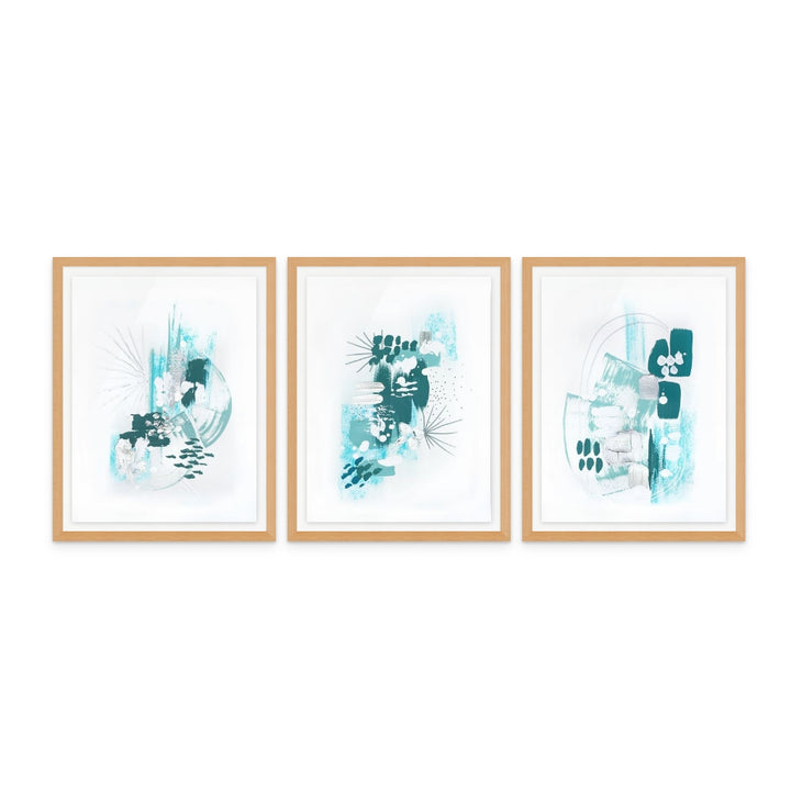 Set "Trident seas 1" + "Trident seas 2" + "Trident seas 3" Art Prints