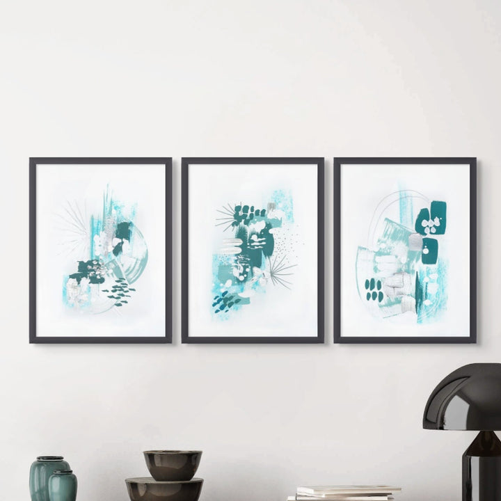 Set "Trident seas 1" + "Trident seas 2" + "Trident seas 3" Art Prints