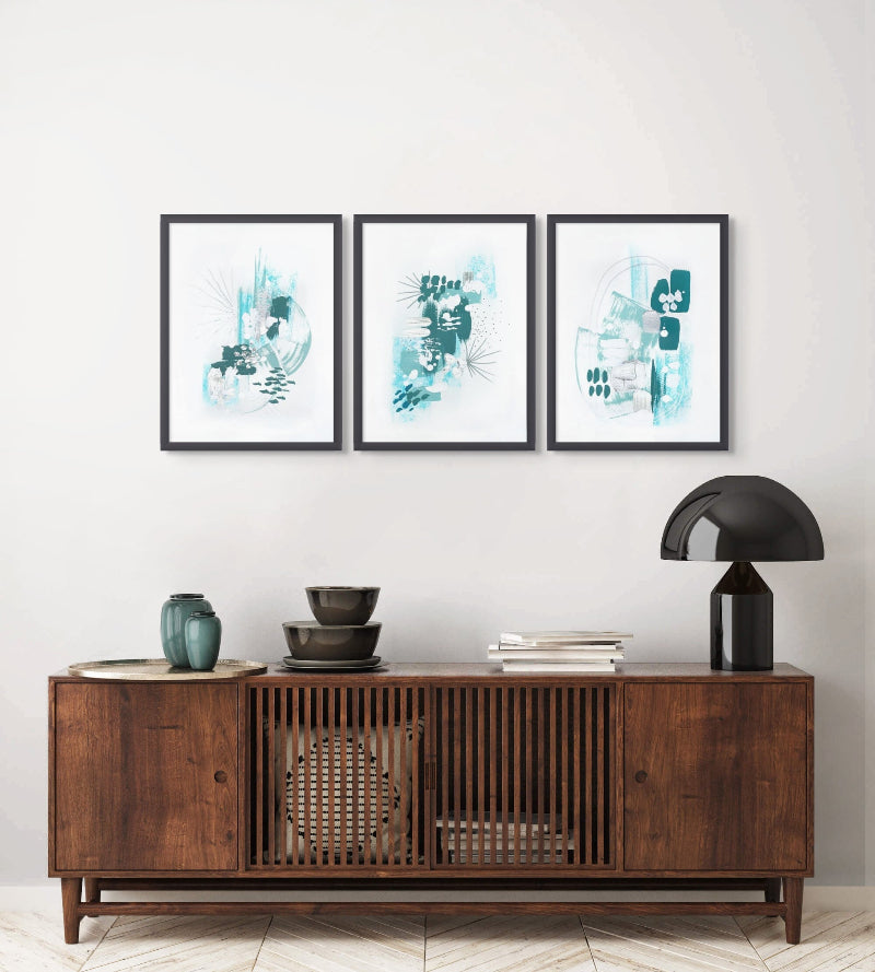 Abstract Mint 2 Art Print