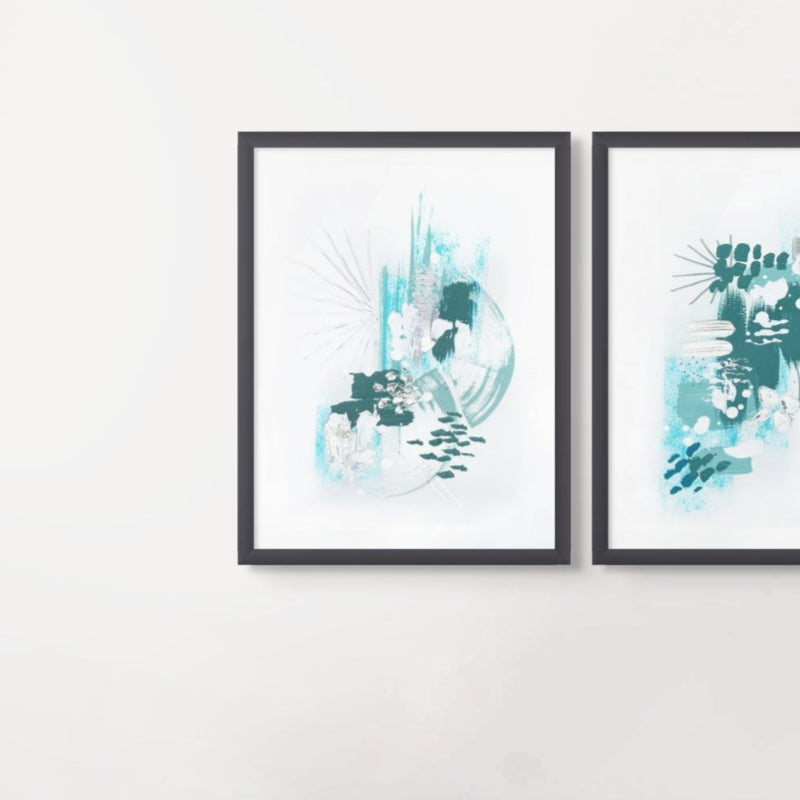 Abstract Mint 2 Art Print