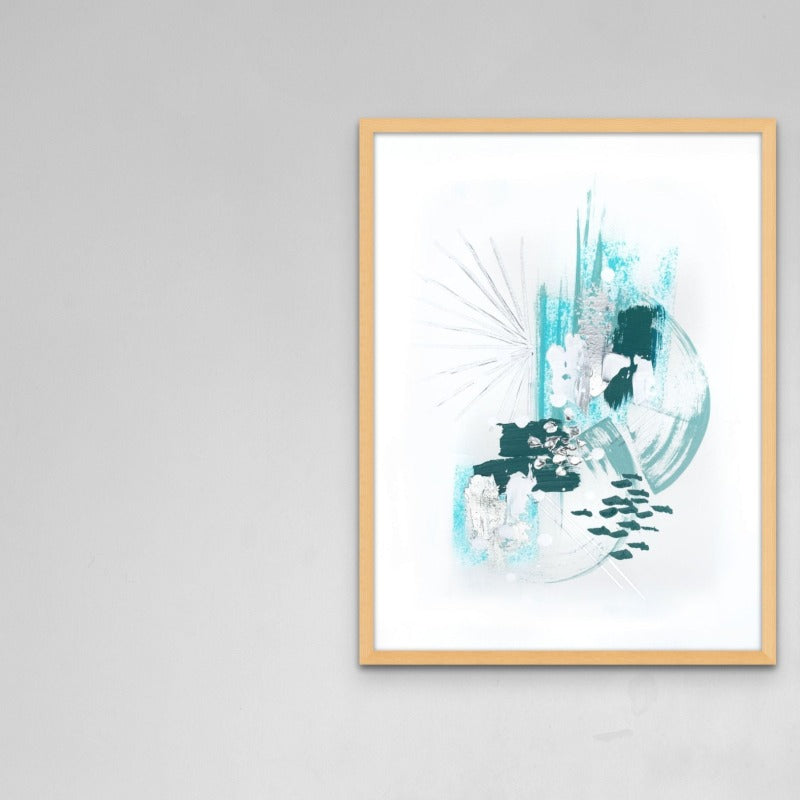 Abstract Mint 2 Art Print