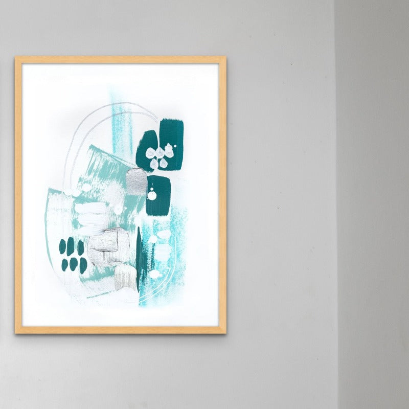 Abstract Mint 1 Art Print